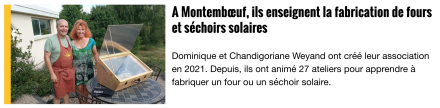 Aperçu de l’article de La Charente Libre consacré à Sun & Bois